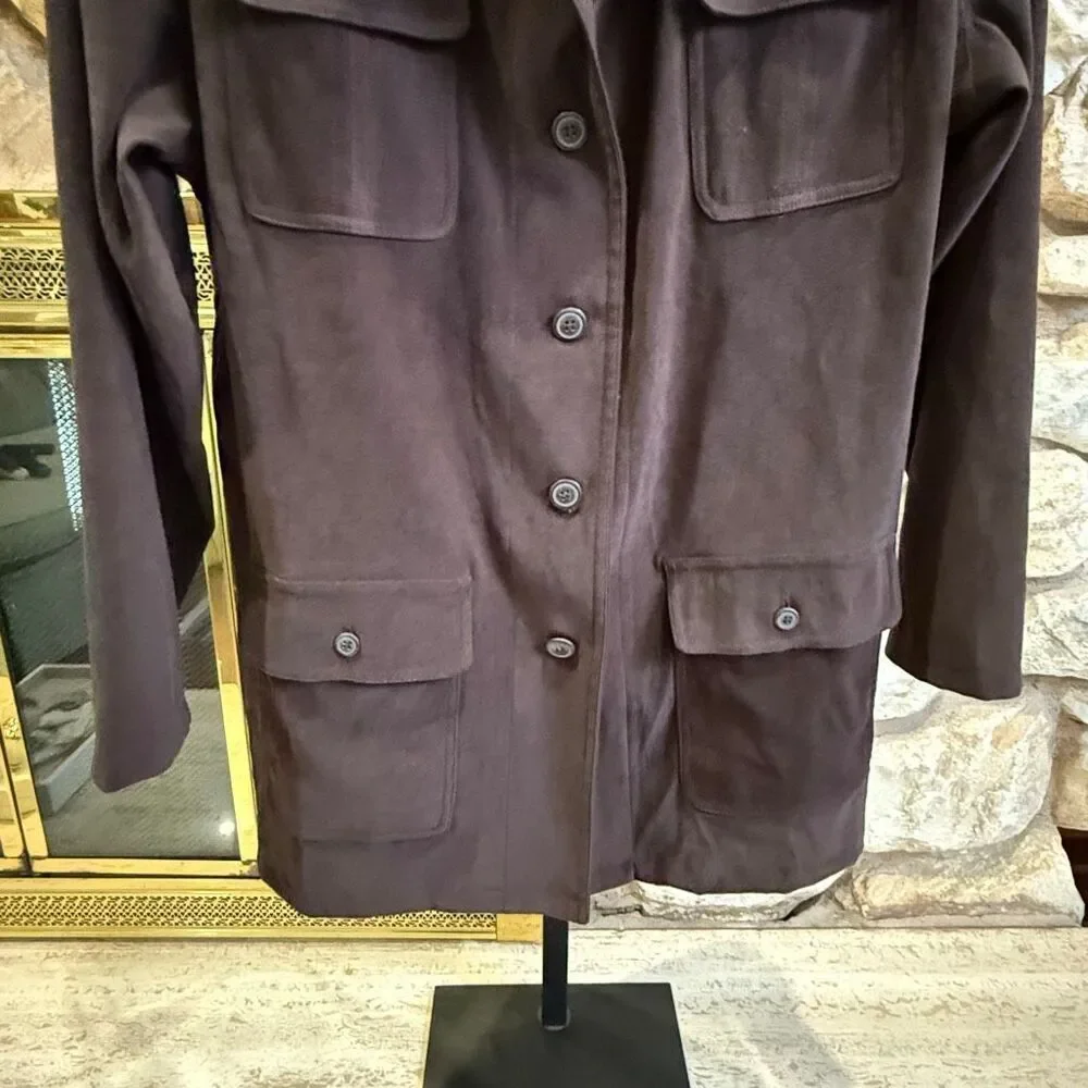 Vintage Donatella Safari Jacket/top size L utility casual button up utilitarian